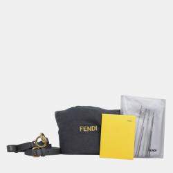 Pre Owned Fendi Grey Leather Peekaboo Bag