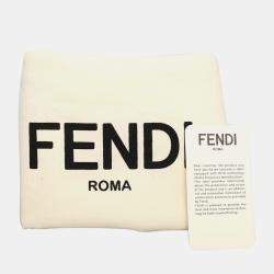 Pre Owned Fendi Monster Light Blue Leather Clutch Bag