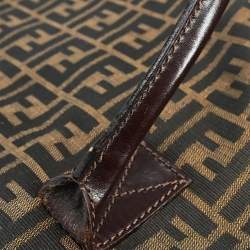 Pre Owned Fendi Zucca Brown Canvas Tote Bag