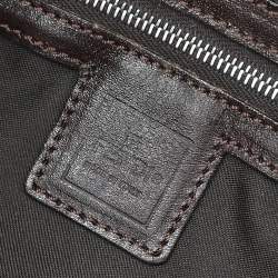 Pre Owned Fendi Zucca Brown Canvas Shoulder Bag