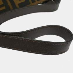 Pre Owned Fendi Zucca Brown Canvas Shoulder Bag