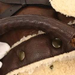 Pre Owned حقيبة فندي يد شيرلينغ زوكينو جلد بني