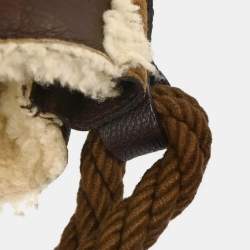 Pre Owned حقيبة فندي يد شيرلينغ زوكينو جلد بني