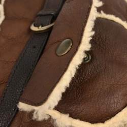 Pre Owned حقيبة فندي يد شيرلينغ زوكينو جلد بني