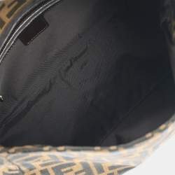Pre Owned Fendi Zucca Mamma Baguette Brown Canvas Shoulder Bag