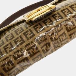 Pre Owned حقيبة فندي باغيت بي ڤي سي بني زوكينو