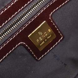 Pre Owned حقيبة فندي باغيت بي ڤي سي بني زوكينو