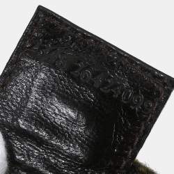 Pre Owned Fendi Baguette Brown Wool Shoulder Bag