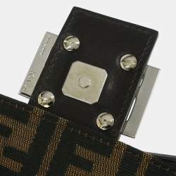 مملوكة مسبقًا Fendi Brown Canvas Zucca Baguette Handbag