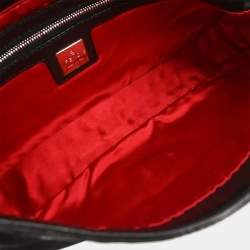 Pre Owned Fendi Baguette Black Lambskin Leather Shoulder Bag