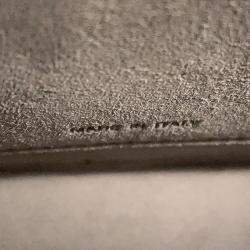 Pre Owned Fendi C'Mon Shoulder Bag Greige Leather Size Small