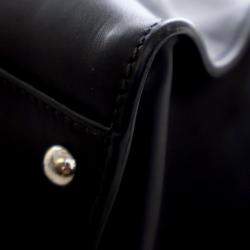 Pre Owned Fendi Peekaboo Monster Eyes Large Calfskin Leather Top Handle Bag