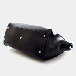 Pre Owned Fendi Peekaboo Monster Eyes Large Calfskin Leather Top Handle Bag