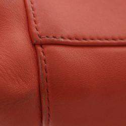 Pre Owned Fendi Peekaboo Iconic Waves Mini Nappa Leather Satchel Bag