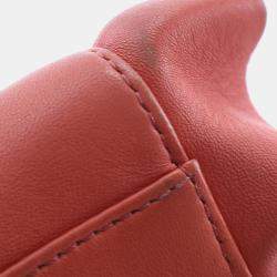 Pre Owned Fendi Peekaboo Iconic Waves Mini Nappa Leather Satchel Bag