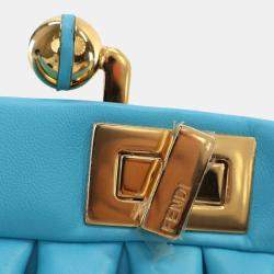 Pre Owned حقيبة كلتش فندي بيكابو كليك جلد نابا