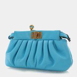 Pre Owned حقيبة كلتش فندي بيكابو كليك جلد نابا