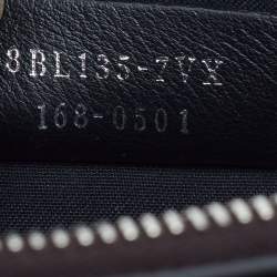 Pre Owned Fendi Flowerland By The Way Mini Black Leather and Python Trim Shoulder Bag