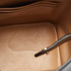 Pre Owned Fendi Guitar Black Leather Sling Bag