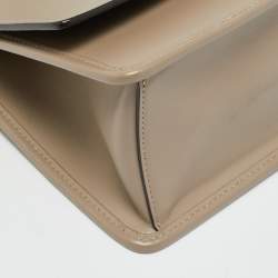 Pre Owned حقيبة فاندي كان أي لوغو جلد بيج/بني و مخمل إف إف بيد علوية