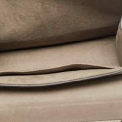 Pre Owned حقيبة فاندي كان أي لوغو جلد بيج/بني و مخمل إف إف بيد علوية