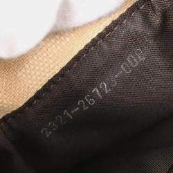 Pre Owned Fendi Zucca Beige Linen Shoulder Bag