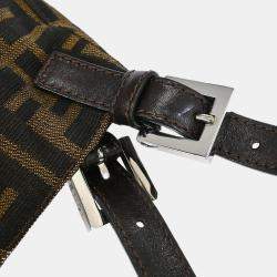 Pre Owned حقيبة يد توت فندي قماش زوكا بني