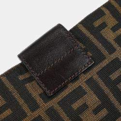 Pre Owned حقيبة يد توت فندي قماش زوكا بني