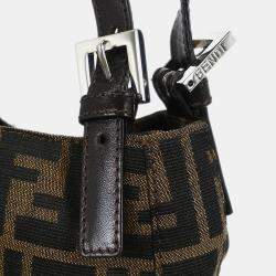 Pre Owned حقيبة يد توت فندي قماش زوكا بني