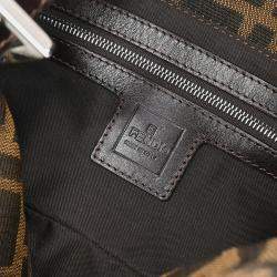 Pre Owned Fendi Brown Zucca Handbag