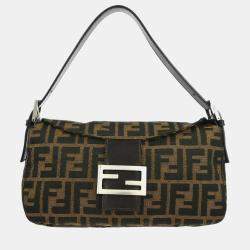 Pre Owned Fendi Brown Zucca Handbag