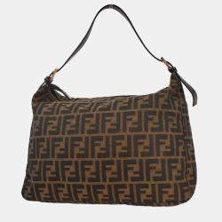 Pre Owned حقيبة فندي زوكا كانفاس بنية