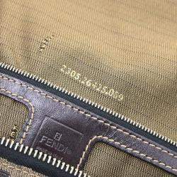 Pre Owned حقيبة فندي زوكا كانفاس بنية