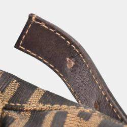 Pre Owned حقيبة فندي زوكا كانفاس بنية