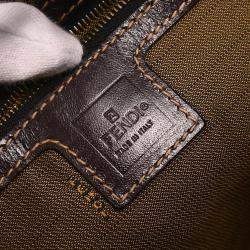 Pre Owned حقيبة فندي زوكا كانفاس بنية