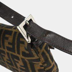 Pre Owned Fendi Brown Zucca Baguette Handbag