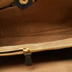 Pre Owned Fendi 2Jours Medium Black Leather and Stingray Tote