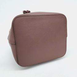 Pre Owned Fendi Pink Leather Montrezo Bucket Bag