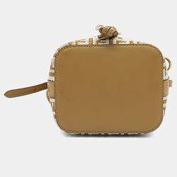 Pre Owned Fendi Multicolor Fabric and Leather Montresor Bucket Bag Mini
