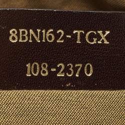 Pre Owned حقيبة فندي شيف دو جور كانفاس زوكا تبغ متوسطة