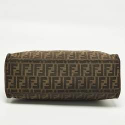 Pre Owned حقيبة فندي شيف دو جور كانفاس زوكا تبغ متوسطة