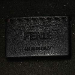 Pre Owned Fendi Origami Mini Tobacco Zucca Canvas and Leather Bag