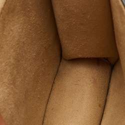 Pre Owned Fendi Kan I Medium Black/Brown Zucca Embossed Leather Shoulder Bag