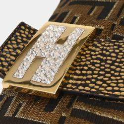 مملوكة مسبقًا Fendi Brown Canvas Zucca Baguette Handbag