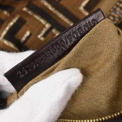 مملوكة مسبقًا Fendi Brown Canvas Zucca Baguette Handbag