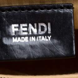 Pre Owned Fendi Grey Two Tone Leather Mini 2Jours Tote