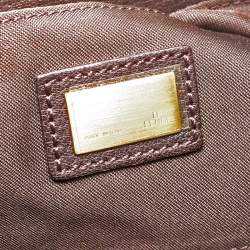 Pre Owned Fendi Dark Brown Pony Hair Chef Shoulder Bag