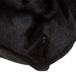 Pre Owned Fendi Dark Brown Pony Hair Chef Shoulder Bag