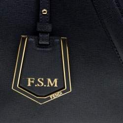 Pre Owned Fendi Grey Leather Medium 2Jours Tote