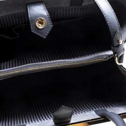 Pre Owned Fendi Grey Leather Medium 2Jours Tote